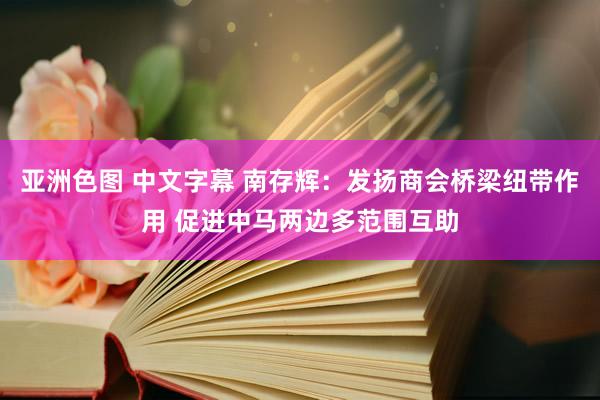 亚洲色图 中文字幕 南存辉：发扬商会桥梁纽带作用 促进中马两边多范围互助