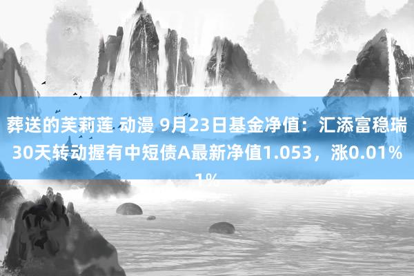 葬送的芙莉莲 动漫 9月23日基金净值：汇添富稳瑞30天转动握有中短债A最新净值1.053，涨0.01%