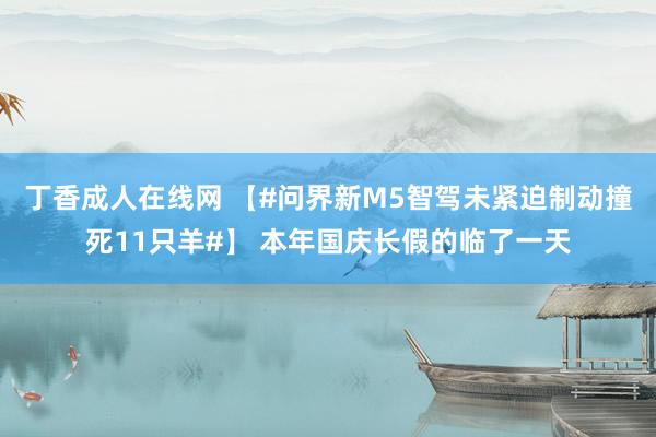 丁香成人在线网 【#问界新M5智驾未紧迫制动撞死11只羊#】 本年国庆长假的临了一天