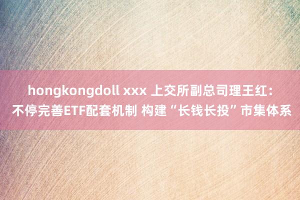 hongkongdoll xxx 上交所副总司理王红： 不停完善ETF配套机制 构建“长钱长投”市集体系