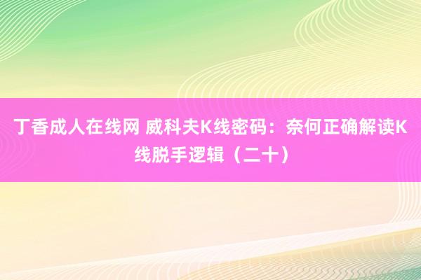 丁香成人在线网 威科夫K线密码：奈何正确解读K线脱手逻辑（二十）