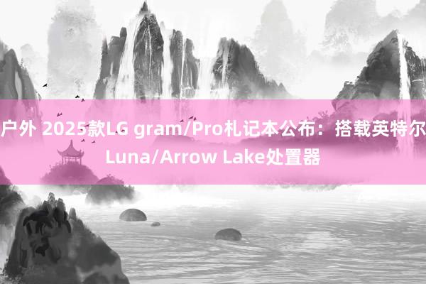 户外 2025款LG gram/Pro札记本公布：搭载英特尔Luna/Arrow Lake处置器