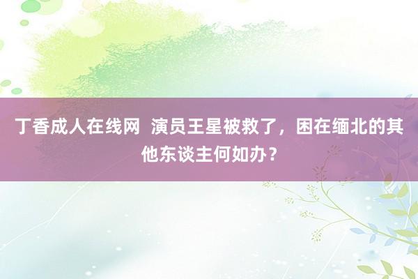 丁香成人在线网  演员王星被救了，困在缅北的其他东谈主何如办？